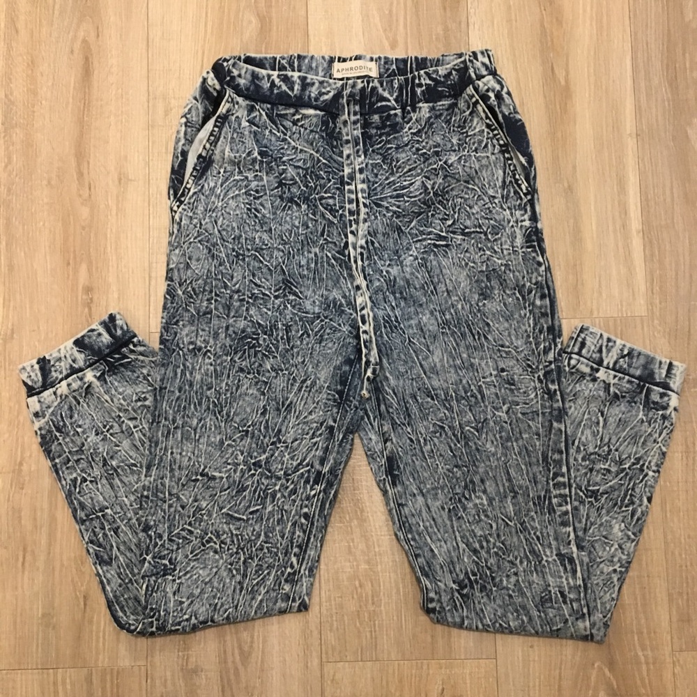 High Waisted Stretchy Denim Pants